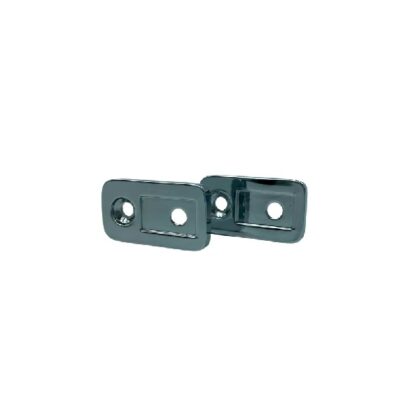 Puxador Pianno Roseta- Cromado/Níquel Escovado