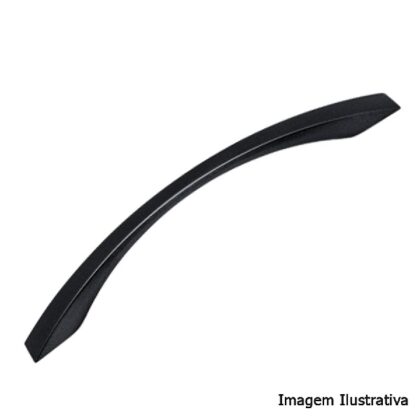 Puxador Baumino-96mm/128mm/160mm/192mm- Preto Fosco- Kitsul