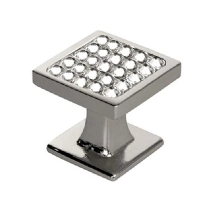 Puxador Fresia 25mm Cromado com Cristais SS16- Puxe Chic