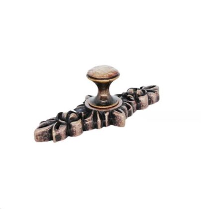 Puxador Imperatriz 64mm+ Aghata 25mm Cobre Velho- Puxe Chic