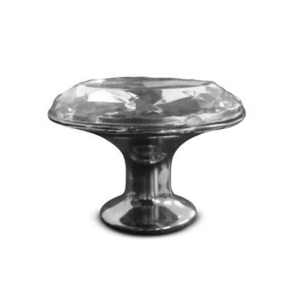 Puxador Lavanda 36mm Cromado e Rose- Puxe Chic