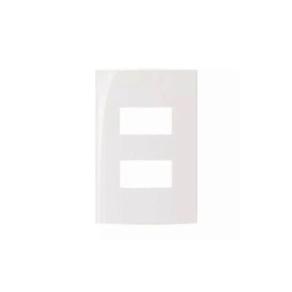 Conjunto Placa 4x2 2 Postos Horiz Branca- Margirius