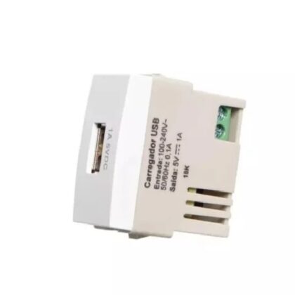 Módulo Tomada Carregador USB 1A Bivolt BR- Margirius