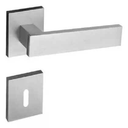 Fechadura Pado Retro Cromada, Acetinada e Preta- Interna